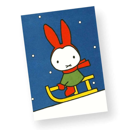 Miffy Sledge Card