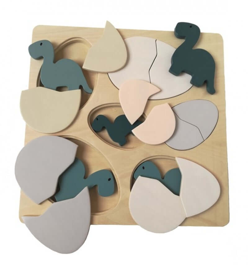 Egg and Dinosaur Wooden Puzzle