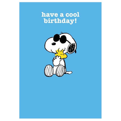 Peanuts Snoopy Cool Birthday Card