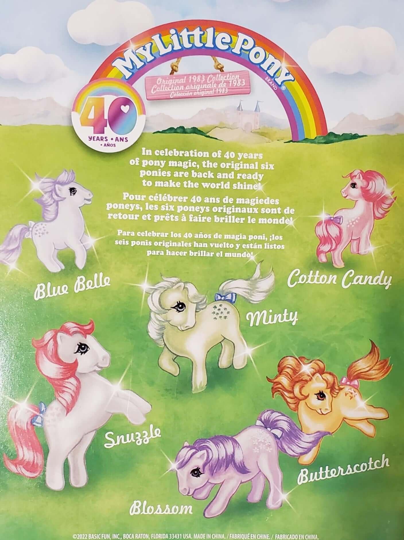 My Little Pony Classic - 4 Collectible - 40th Anniversary Ponies