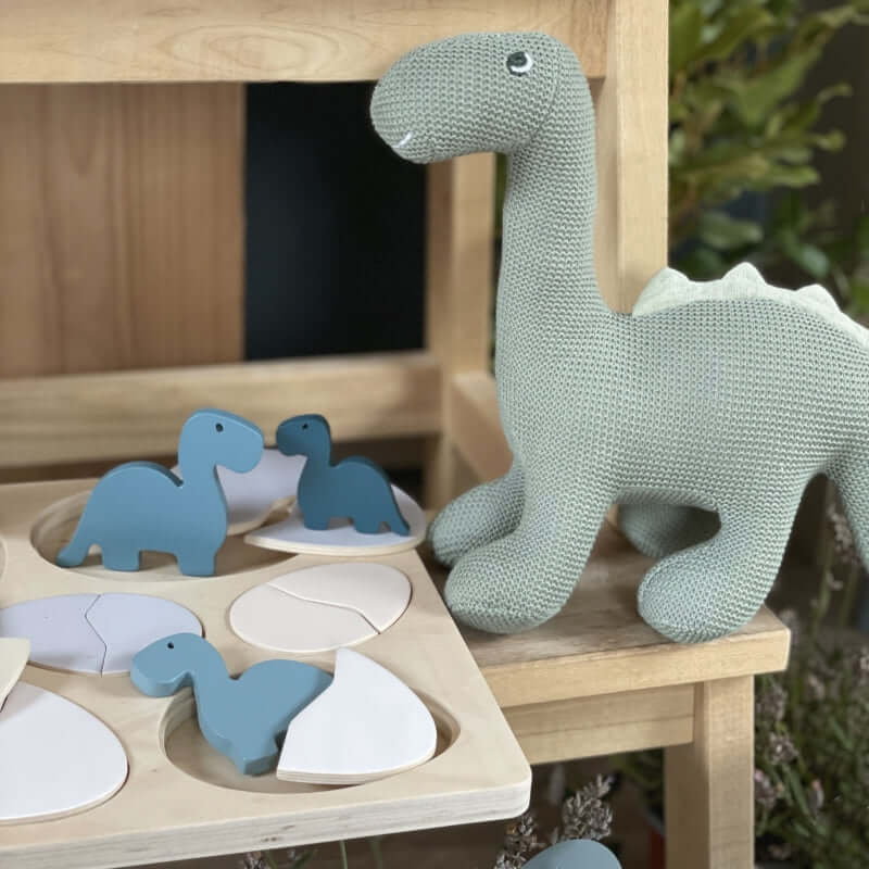 Egg and Dinosaur Wooden Puzzle