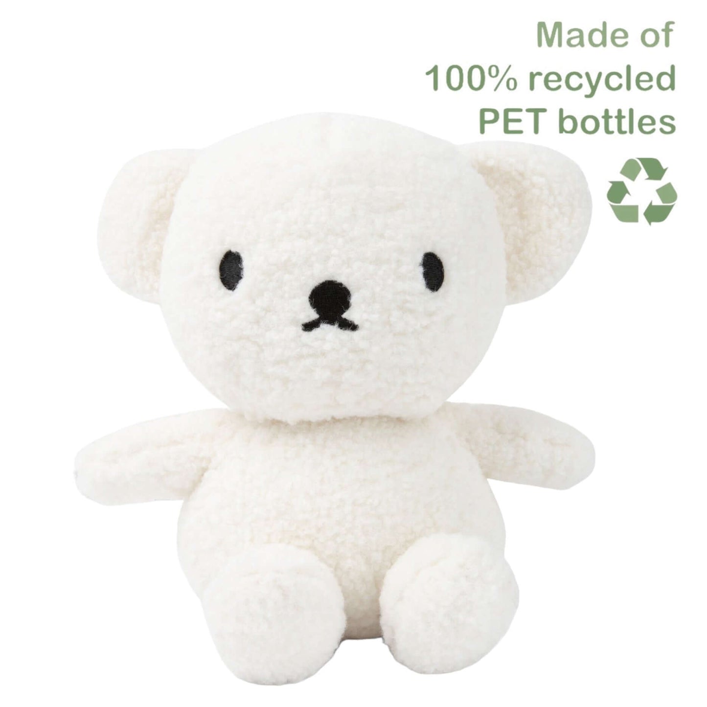 100% Recycled Boris Bear 17cm Plush- Off White