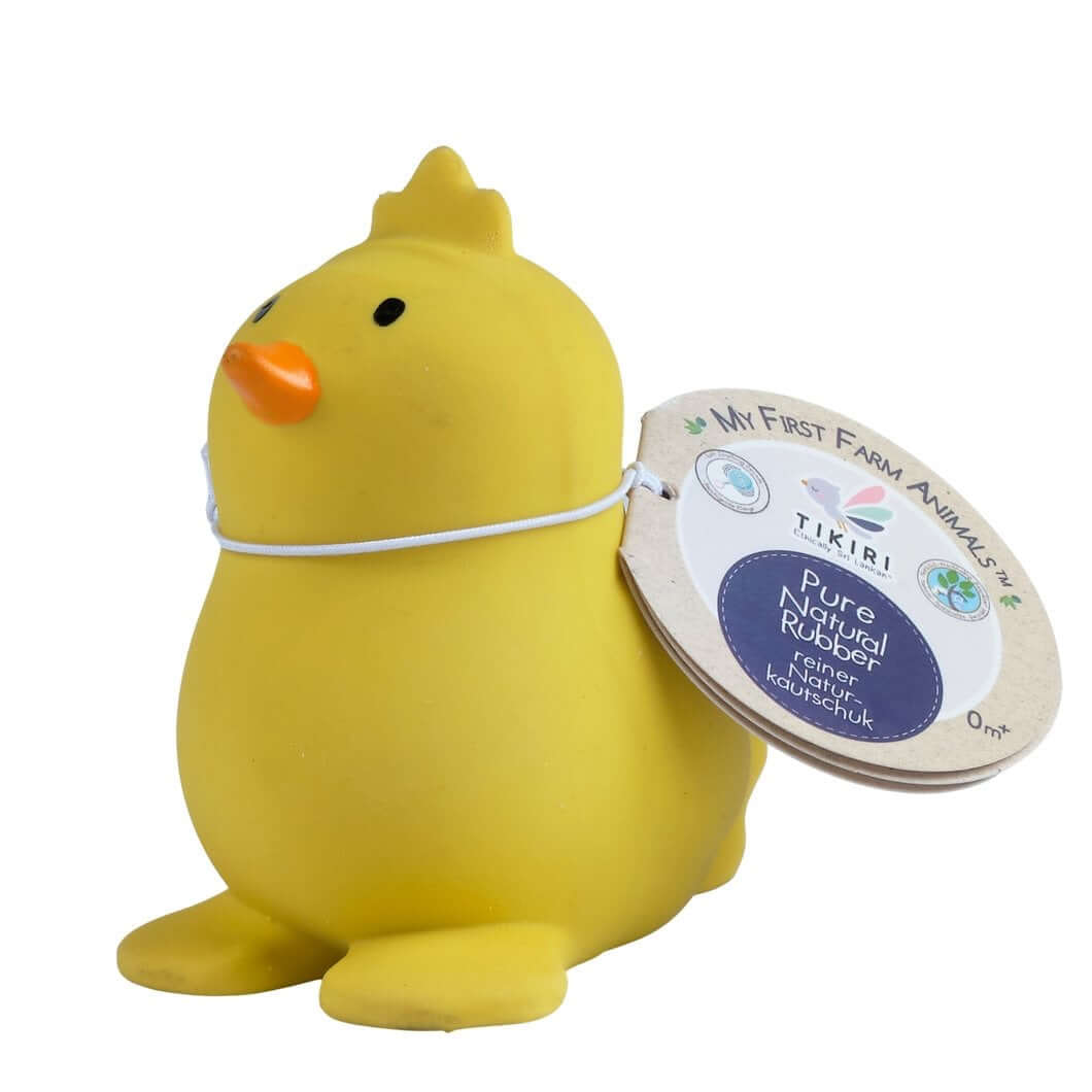 Natural Rubber My First Farm- Chick Teething Toy