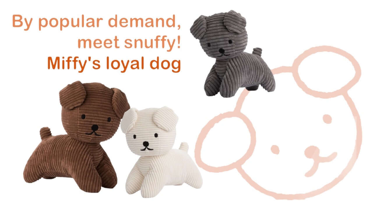 Snuffy Corduroy 17cm Plush- Charcoal