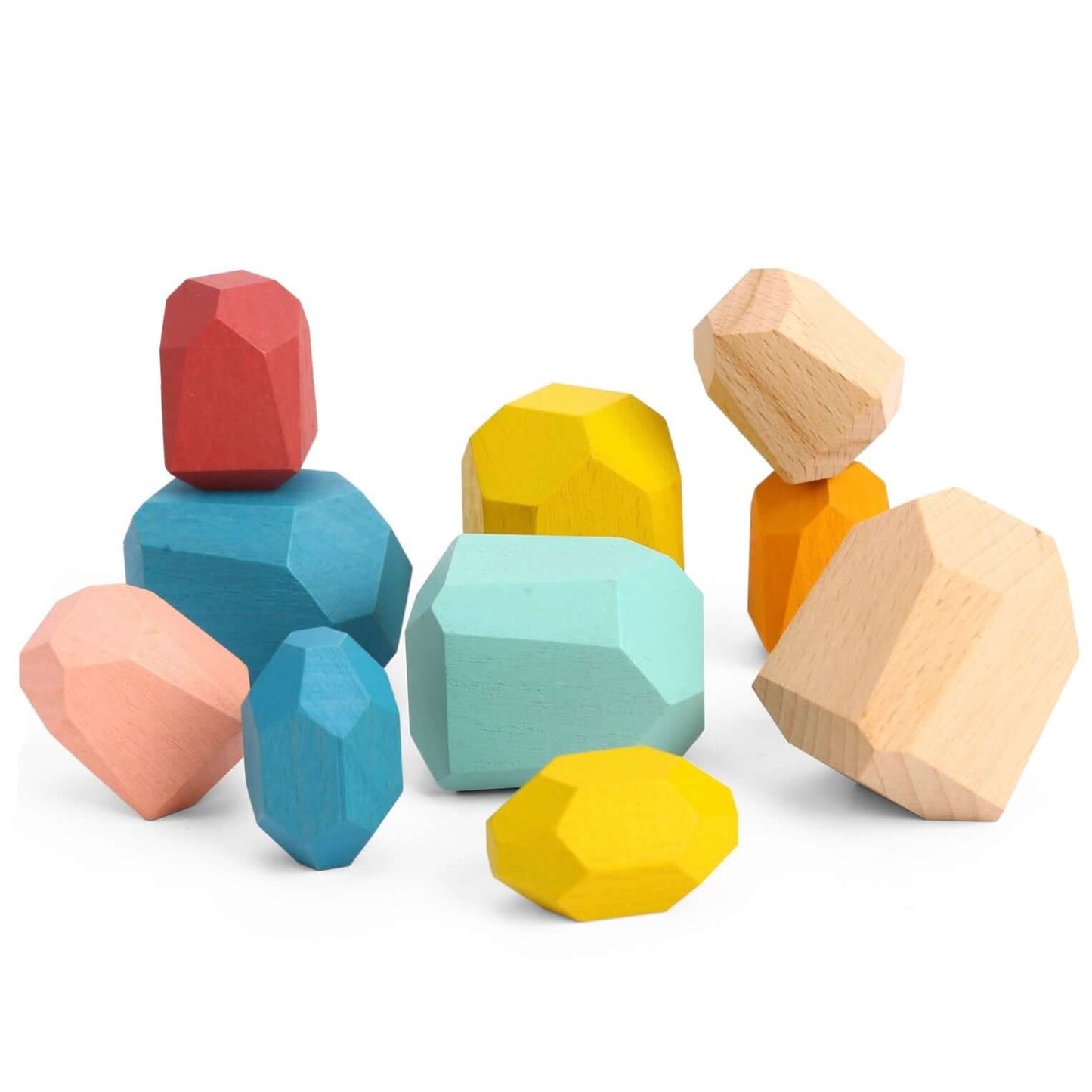 Tooky Toy Wooden Stacking Stones