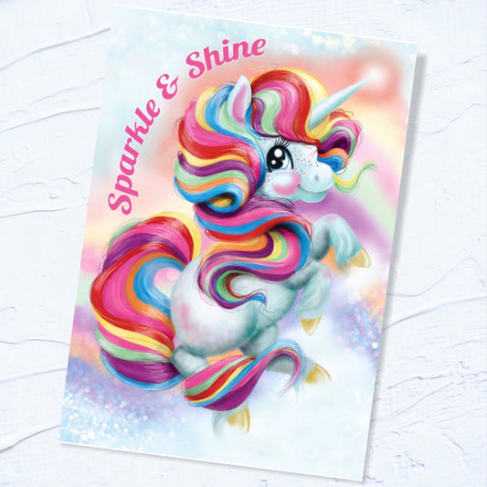 A3 EXCLUSIVE Unicorn Poster- Sparkle & Shine