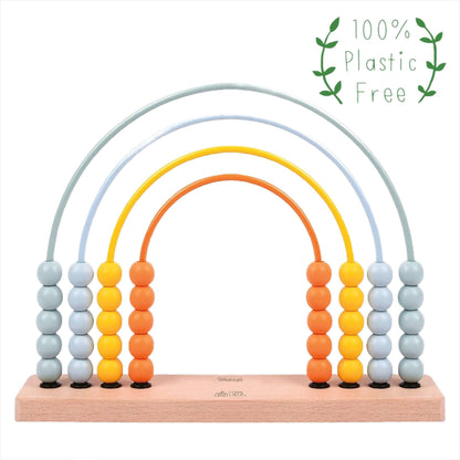 Rainbow Wooden Abacus- DAMAGED BOX