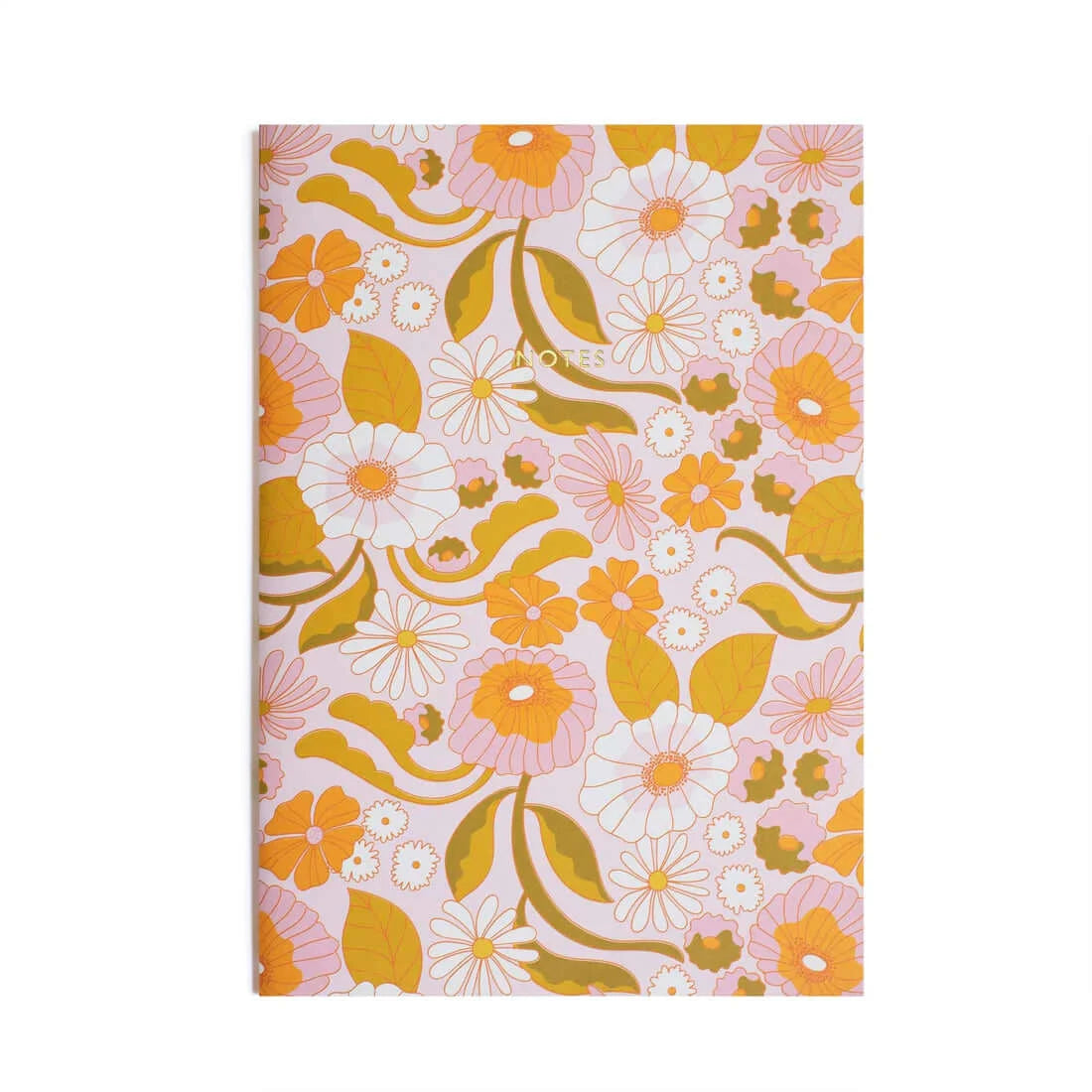 A4ish Retro Floral Notebook